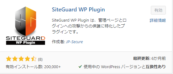 WordPress Plugin SiteGuard WP Plugin